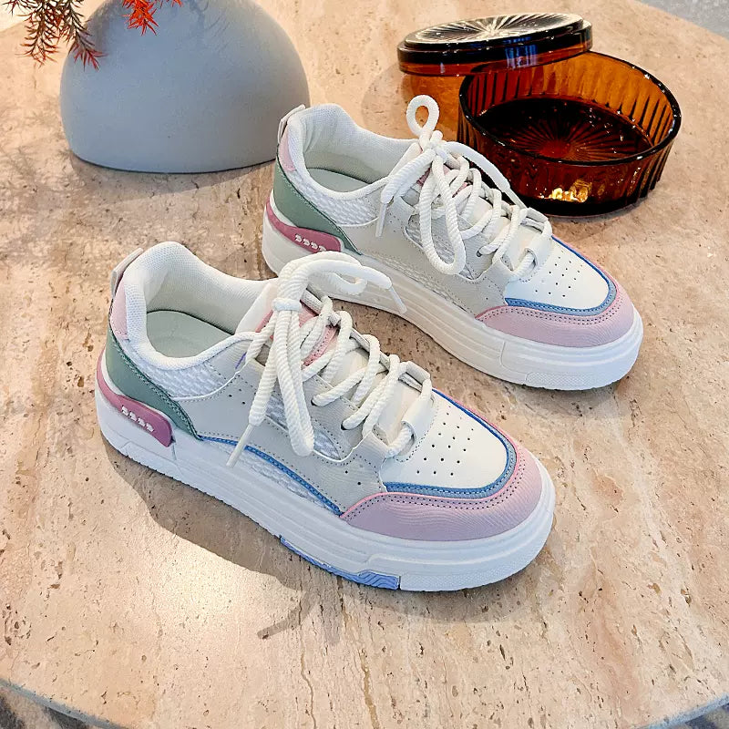 Tenis Soft Plataforma | Cordonería Gruesa | Violeta – Rosa