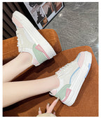 Tenis Soft Plataforma | Cordonería Gruesa | Violeta – Rosa