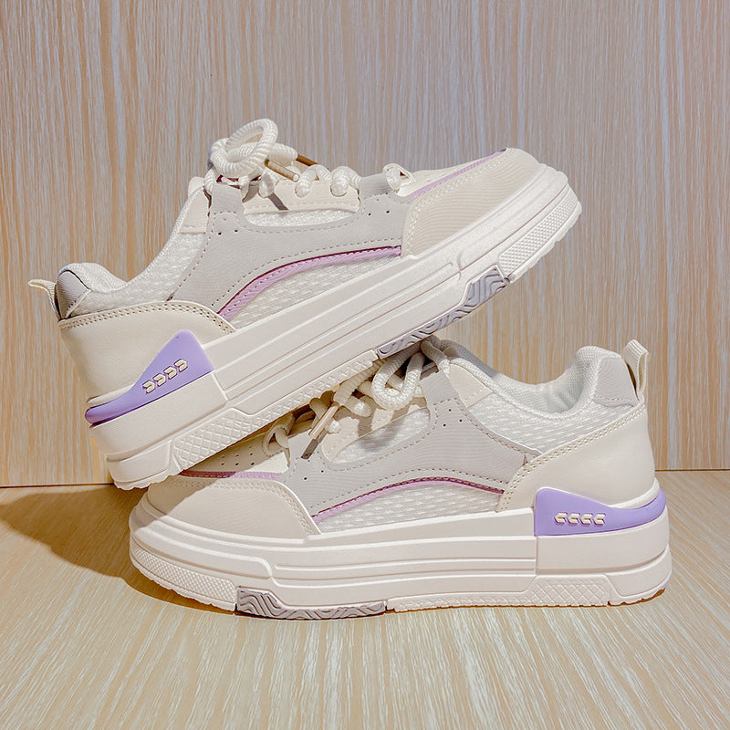Tenis Soft Plataforma | Cordonería Gruesa | Violeta – Rosa